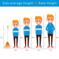 Pomiku Kids Rakes, 4 Pieces 31'' Heavy Duty Lawn Rakes For Leaves, Child Size Plastic Rakes With Wooden Handle, Gardening Tools