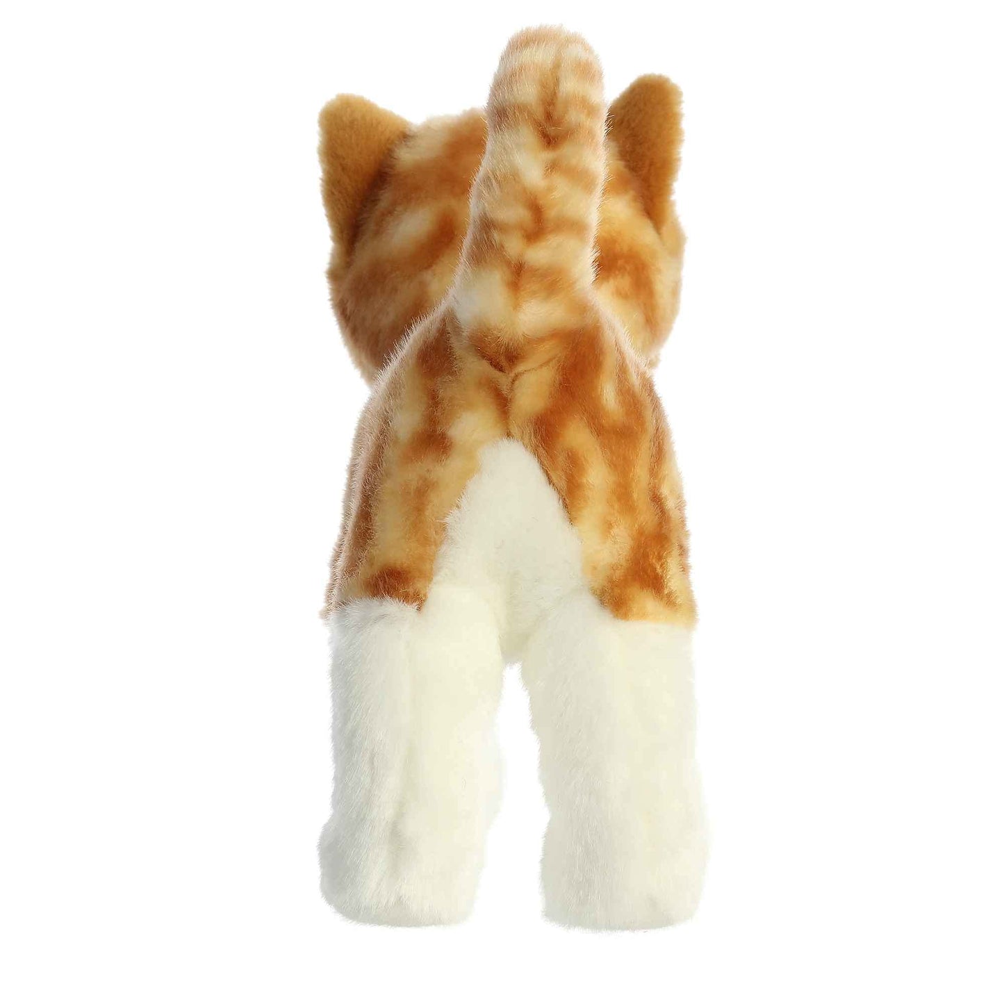 Aurora® Miyoni® Orange Tabby Cat Stuffed Animal - 10" Lifelike Detail, Polyester