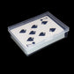 Cwdew Clear Plastic Playing Card Deck Cases - 6pcs Organizer, Snap Closed, Fits 3.5x2.5 inch Cards, Model SD-020