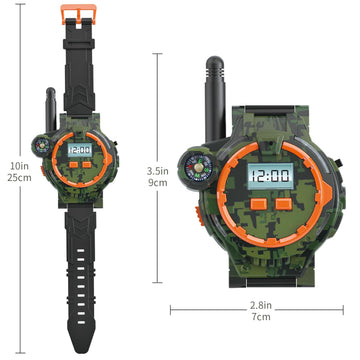 Surper Rechargeable Walkie Talkies for Kids, Camouflage, Model DDJ-MC01, with Flashlight, Outdoor Game Interphone, Gift for Boys and Girls