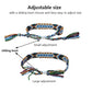 Tangser Nepal Woven Friendship Bracelets with a Sliding Knot Closure for Women, Kids, Girls, VSCO Girl and Men - Adjustable - Mi