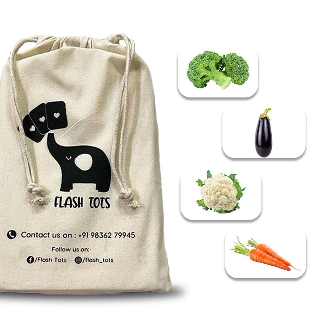 Flash Tots Vegetables Flashcards For Right Brain Education & Learning (22 Flash Cards)