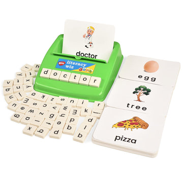 Bohs Literacy Wiz Fun Game - See And Hide Spell - Lower Case Flash Cards - Preschool Language Learning Educational Toys