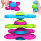 Suction Spinner Toy for Babies Cute Animals Spinning Toys for Toddlers Travel Toy Sensory Bath Toys for Babies 10-12 Months Gifts for Kids Suction Cup Toy