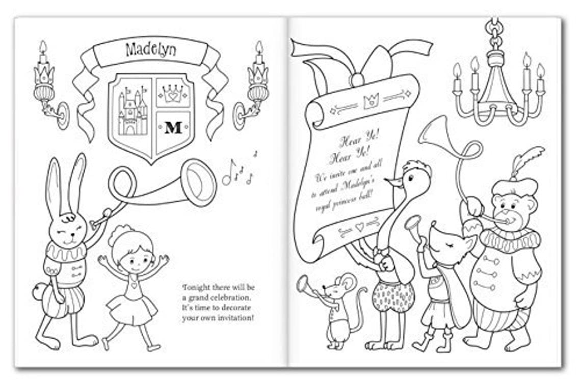 Personalized Coloring & Activity Book For Kids - I See Me! (Princess)