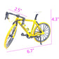 Ailejia Finger Racing Bicycle Mountain Bike Cake Topper Mini Dirt Bike Bicycle Model Cool Boy Toy (Racing Bicycle Red)
