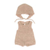 Miniland Clothes For Dolls 15'' Knitted Outfit Rompers & Bonnet - Eco, Made In Spain, Quality, Role Play, Educational