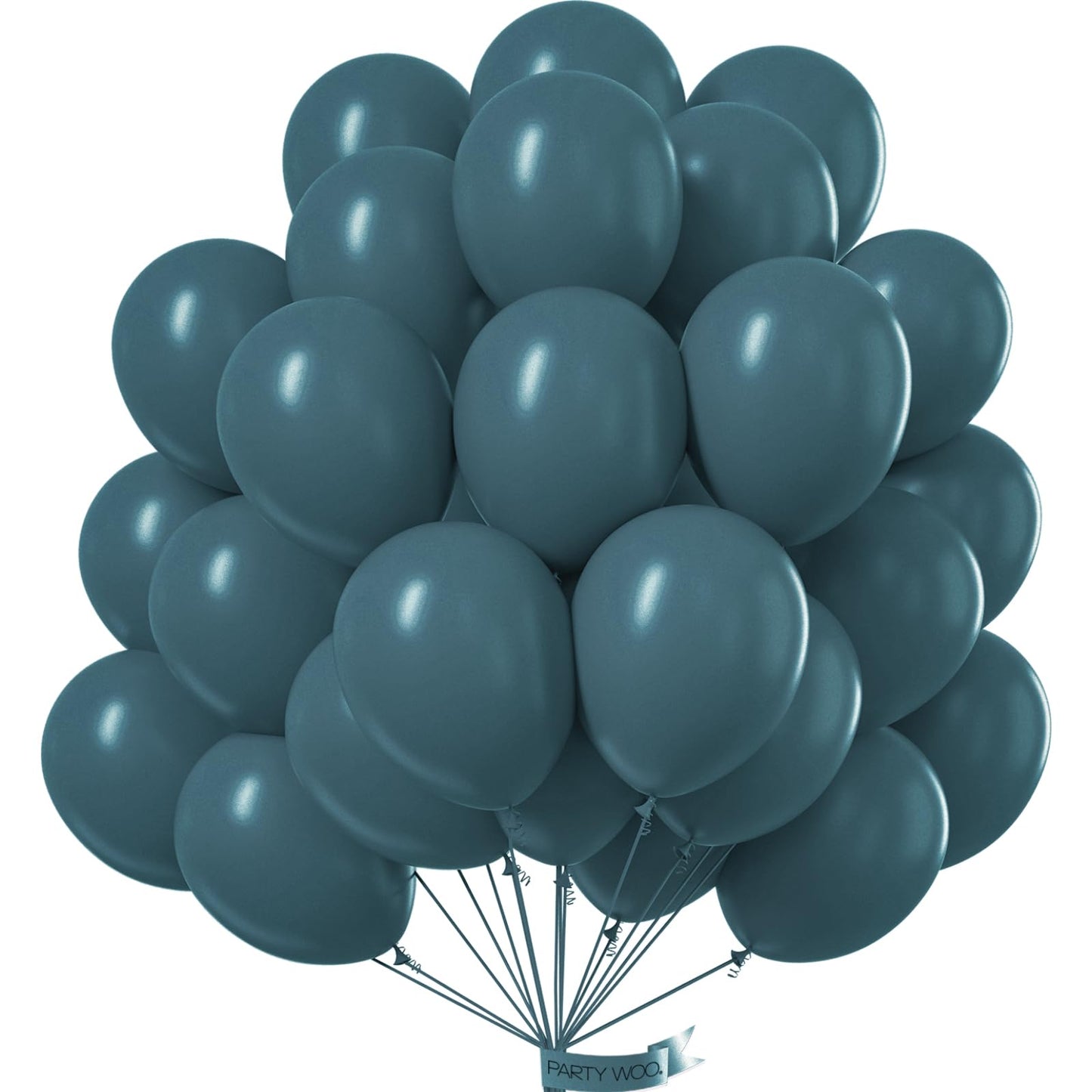 Partywoo Petrol Blue Balloons, 50 Pcs 12 Inch Boho Blue Balloons, Retro Blue Balloons For Balloon Garland Or Balloon Arch As Birthday Decorations, Party Decorations, Wedding Decorations, Blue-F36