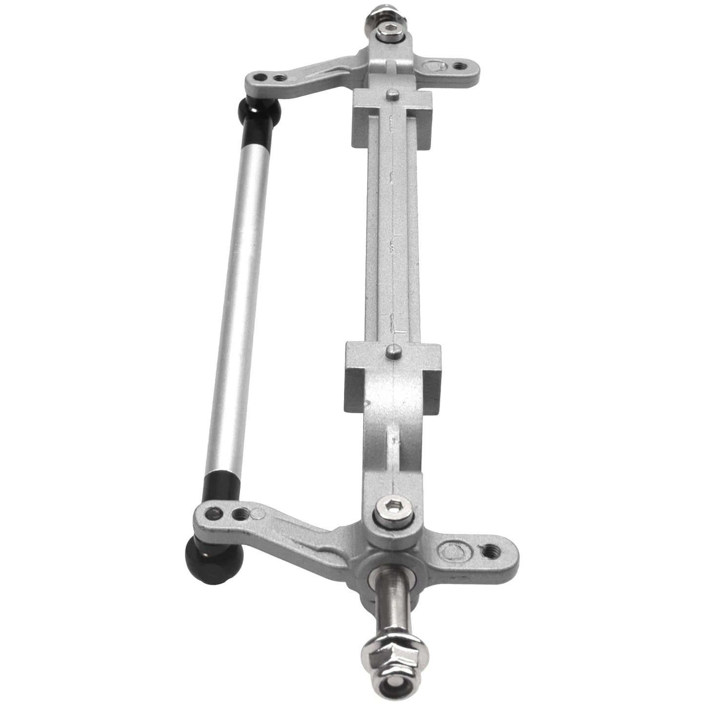 Vgoohobby Metal Front Axle Steering Link Rod Pole Wheel Axle Compatible with Tamiya 1/14 RC Tractor Truck (Silver)