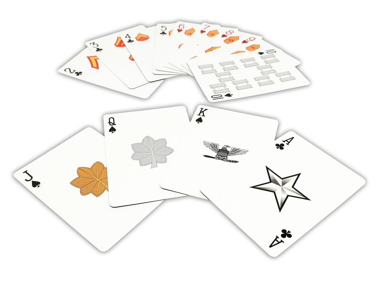 Military Gift Shop Usmc Professional Quality Marine Corps Playing Cards With Marine Corps Rank Insignia - Gifts | Disabled Vet Owned Business - Usmc Playing Cards