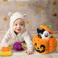 Bunny Chorus My First Halloween Pumpkin Toys Playset, 5ct Halloween Stuffed Pumpkin Plush Cat Spider Ghost Candy Corn for Baby G