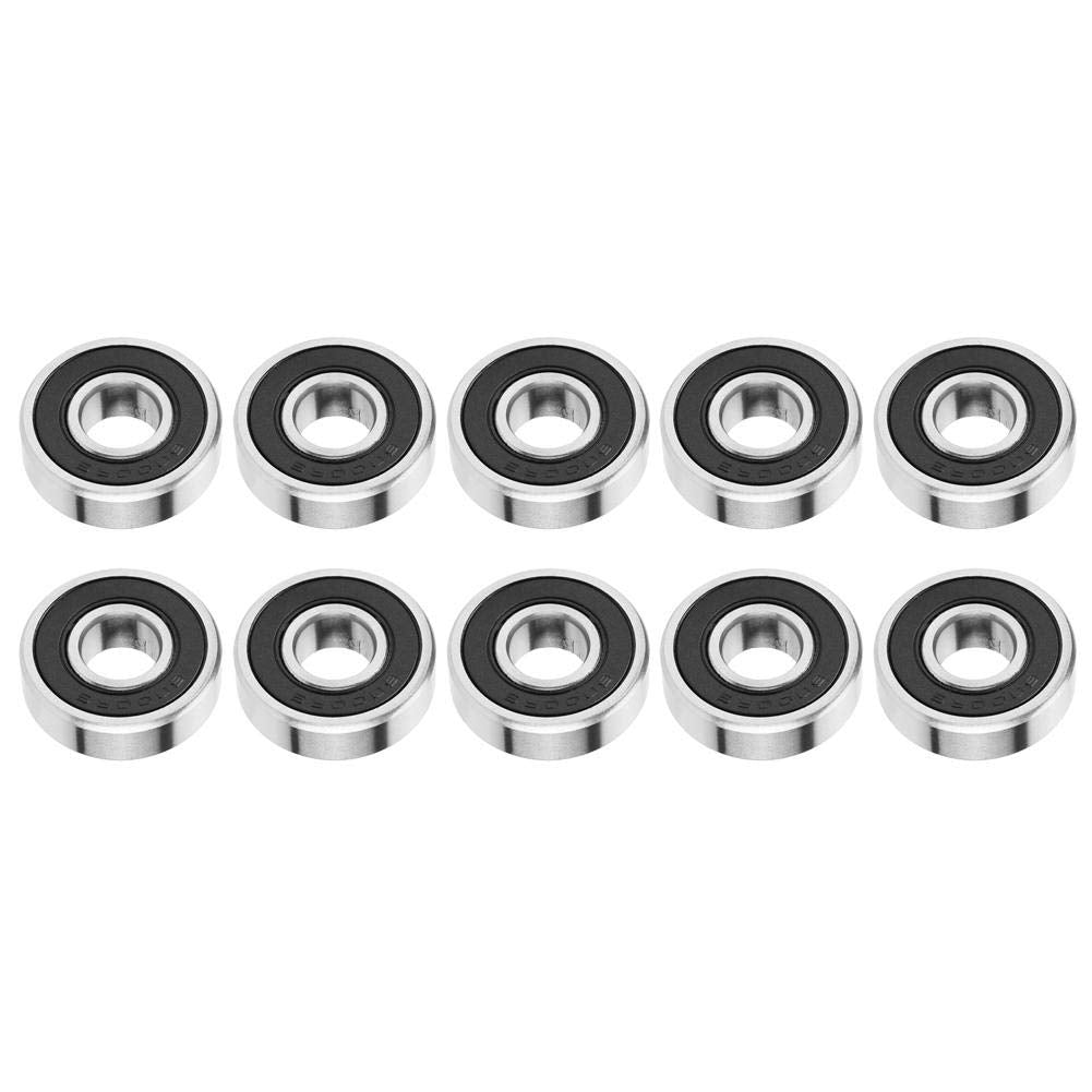 Ubervia Miniature Rubber Skateboard Bearings, Bearings, Replacements for Inline Skates Skateboard Scooter Roller Skates