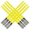 Pack of 8 Inflatable Light Saber decorative replica blade Toys - 8 Yellow Lightsabers - Great for Star Wars Parties and Favors  LARP  Halloween Costume  give Away  Christmas Stocking Stuffer
