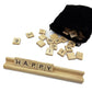 Yuanhe Scrabble Letter Tile Holders - Wooden Scrabble Rack Tray Set Of 8, For Crafts And Game Stands