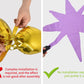 Toniful 4 Pcs 22Inch 4D Light Purple Explosion Star Mylar Balloons 14Point Star Balloons For Party Backdrop Christmas,New Year B