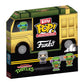 Funko Bitty Pop! Teenage Mutant Ninja Turtles (TMNT) - 12pc Multipack - 0.9 Inch (2.2 cm) - Teenage Mutant Ninja Turtles Retro/Classic Collectible Stackable Display Shelf Included
