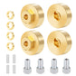 Que-T 1 Set Metal Brass Wheel Weights Hex Adapter for 1/24 AXIAL SCX24 Deadbolt AXI90081 AXI00001 AXI00002 RC Crawler Car Upgrad