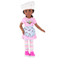 Glitter Girls – 14-Inch Posable Doll – Black Hair & Deep Brown Eyes – Rainbow Outfit & Glitter Shoes – Baker’S Hat & Apron – 3 Years + – Ryanne