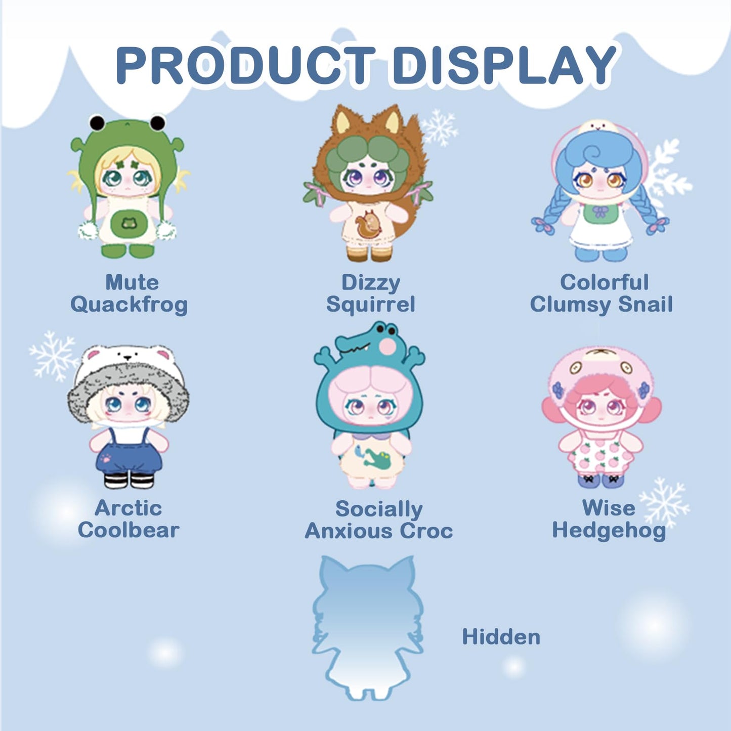 Gana The Hibernation Guide Series Plush Blind Box 1Pc (1 Of 7 Possible Styles) Cute Figures Collectible Toys Birthday Gifts