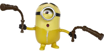 Mattel Minions Rise Of Gru Kung Fu Stuart Button Activated Action Figure Approx 4-In With Nunchuks Accessory, For Kids Ages 4 Years & Older