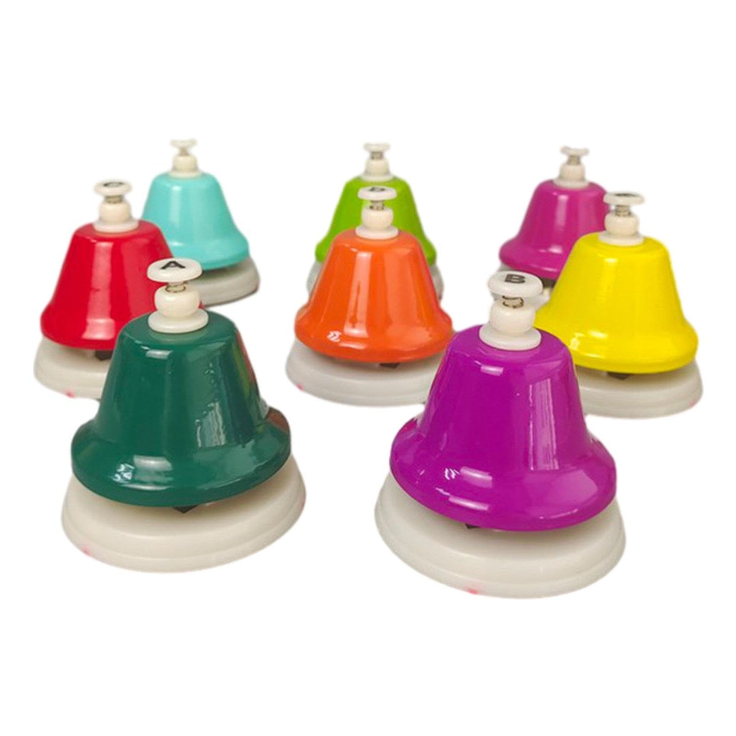 Calandis Kids Play Desk Bells Diatonic Colorful Hand Bells Birthday Gift For Children | Bells & Chimes | Orchestral Percussion |
