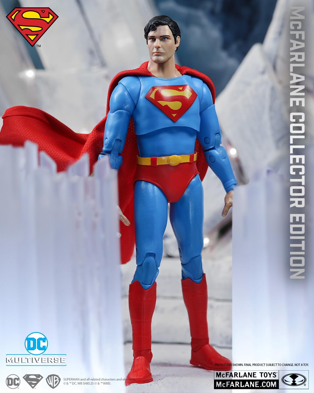 McFarlane Toys DC Multiverse Superman 7in Figure Collector Edition #25 - Multicolor, Plastic, 1978 Movie Edition