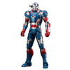 Hiplay Zd Toys Collectible Figure Full Set: Anniversary Series Non-Luminous Version: War Machine Patriot 1.0 (1906-52), 1:10 Sca