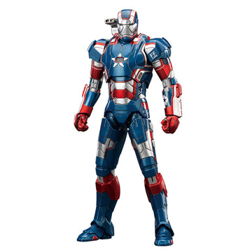 Hiplay Zd Toys Collectible Figure Full Set: Anniversary Series Non-Luminous Version: War Machine Patriot 1.0 (1906-52), 1:10 Sca