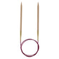 KNITPRO 80 cm x 10 mm Basix Fixed Circular Needles, Birch