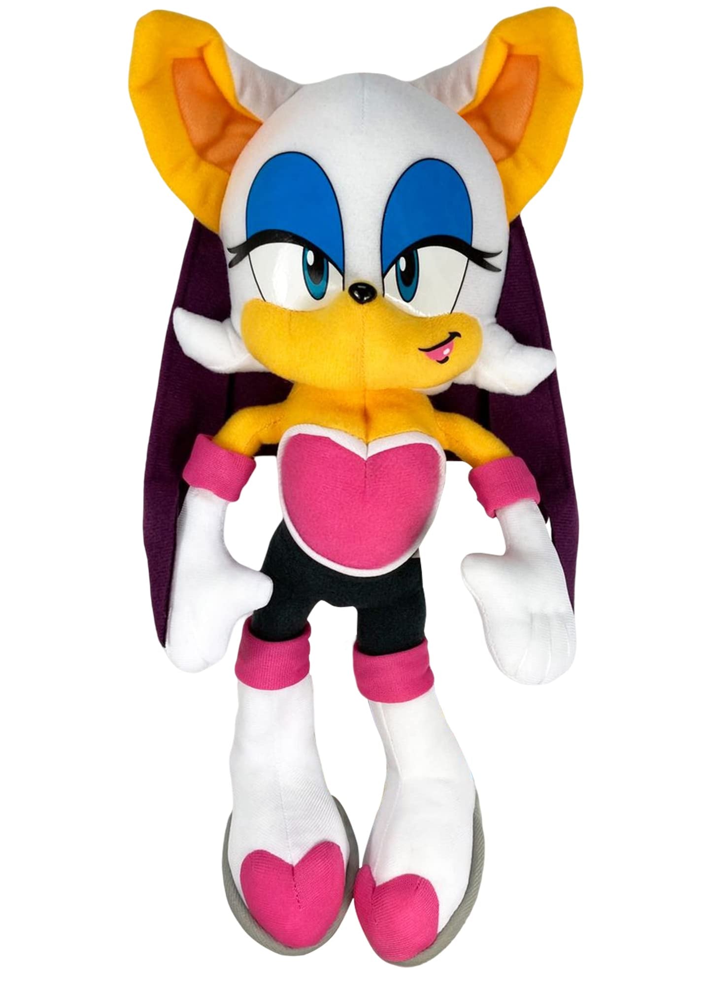 Great Eastern GE-7542 Sonic The Hedgehog Rouge The Bat Plush Toy, 11", Multi-colored, Soft Plush Material