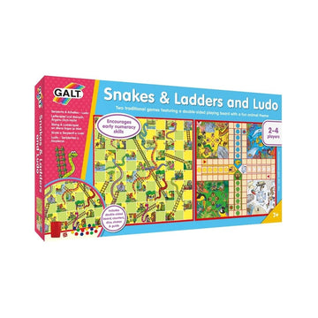 Galt Toys, Snakes & Ladders And Ludo, Classic Family Board Game, Ages 3 Years Plus, 2-4 Players