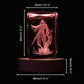 Supia Valorant 3D Crystal Figure - Agent Omen - Rgbw 16 Colorful Led Lighting Stand With Laser Engraved Crystal Figure. Valorant