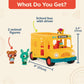 B. toys- Bonnies School Bus-Musical School Bus - Toy School Bus & Characters - Lights & Sounds - Toy Vehicle for Toddlers, Kids