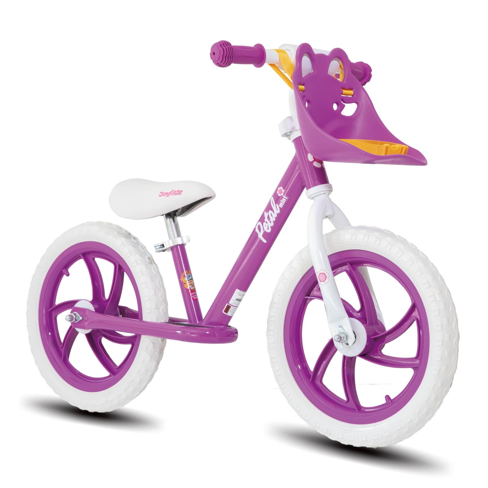 Joystar 14 Inch Balance Bike For Boys Girls 18Months-5 Years Old Push Bicycle Toddler Balance Bike 14' Gift Bike For Boys Girls Purple