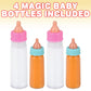 Artcreativity Magic Baby Bottles, Set Of 4, Includes 2 Juice And 2 Milk Baby Doll Bottles With Disappearing Liquid, Baby Doll Ac