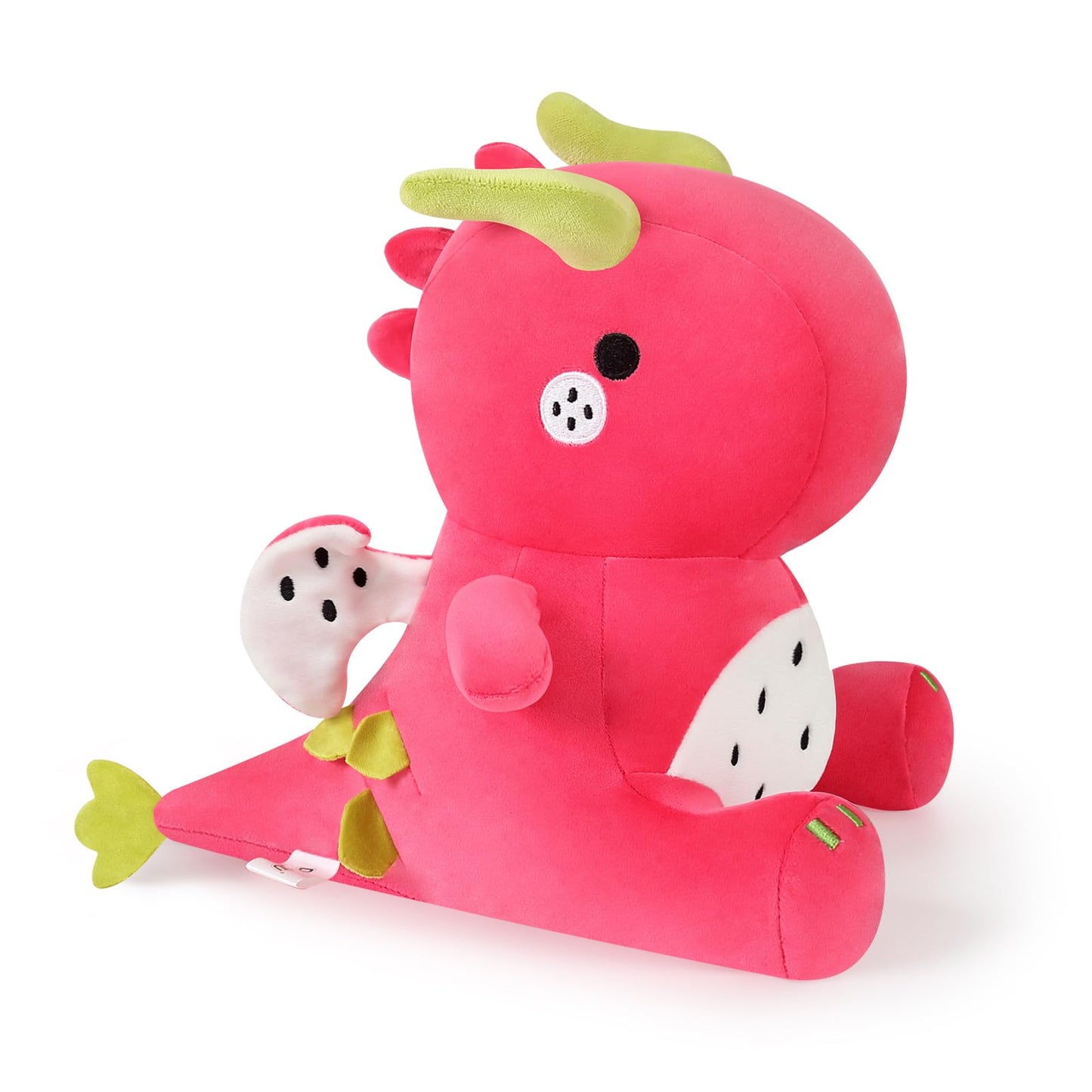 Ditucu Cute Dragon Fruit Dinosaur Stuffed Animals Plush Toys Dolls Soft Dino Pitay Plushie Birthday Gifts For Kids Girls Boys Red 16 Inch
