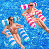 2 Pack Inflatable Pool Float Hammocks, 4-in-1 Multi-Purpose Inflatable Pool Floats Adults,Multi Tubes Floating Mesh Chair for Su