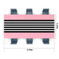 Oudain 3 Pcs Striped Tablecloth 108 x 54 Inch Disposable Plastic Table Cloth Waterproof Tablecloth Rectangle Table Cover for Bir