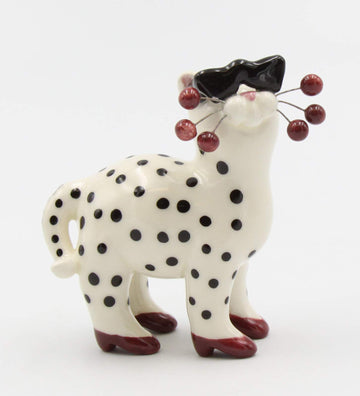 Cosmos Gifine Ceramic Fashion High Heels Whiskered Cat With Sunglasses Figurinefts Fine Ceramic Fashion High Heels Whiskered Cat