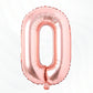 Flyloons Rose Gold O Letter Foil Balloon Alphabets Balloons Perfect for Birthday Decoration Items, Anniversary, Bachelorette, We
