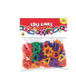 Creativehub MultiShaped Linking Toy For Kids  100+ Pieces Plastic Chain Links Building Set, Early Learning Color & Shape Recog