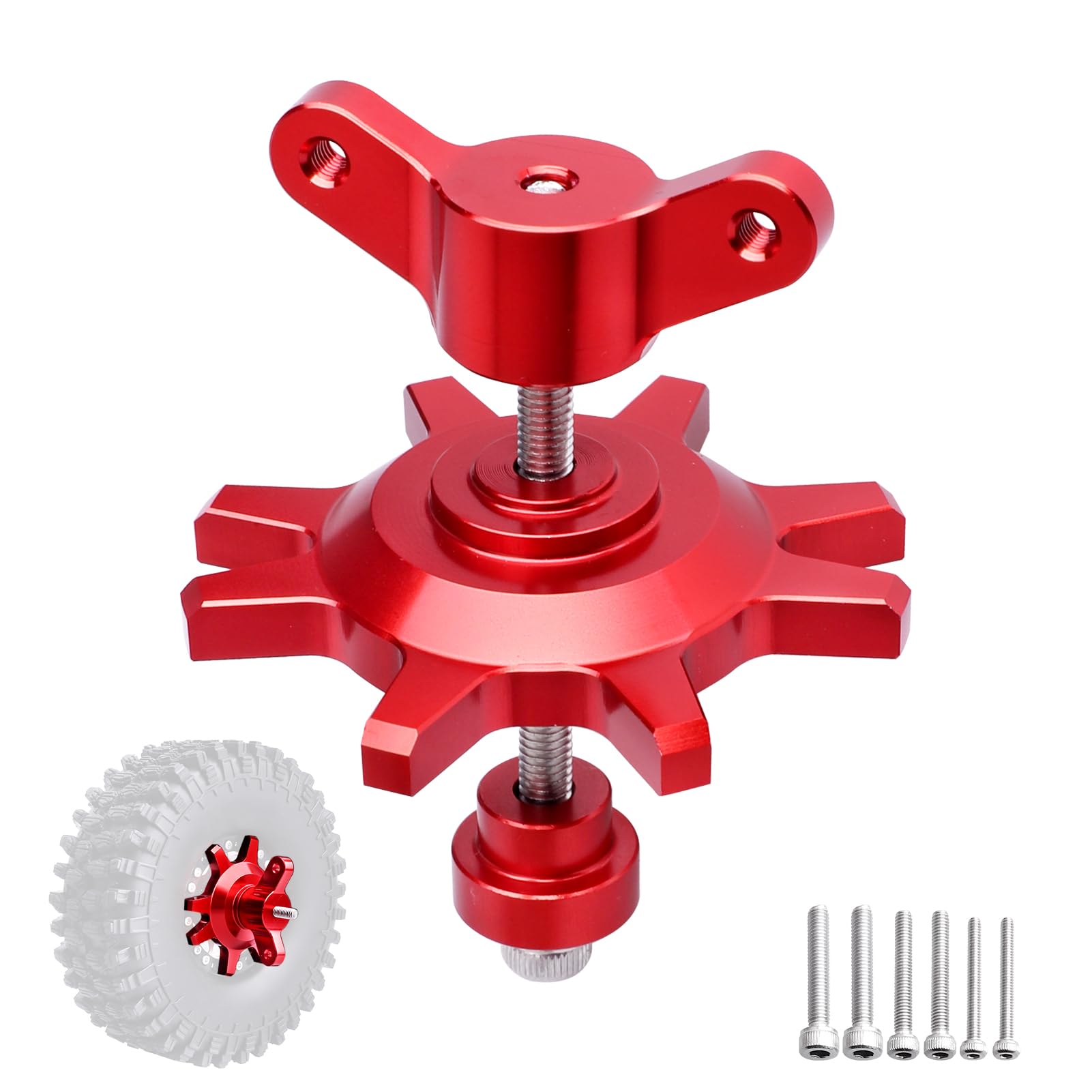 CrazyHobby RC Beadlock Wheel Mounting Tool for 1.9 & 2.2 Size Wheel Installation and Removal 1/10 Scale Crawler
