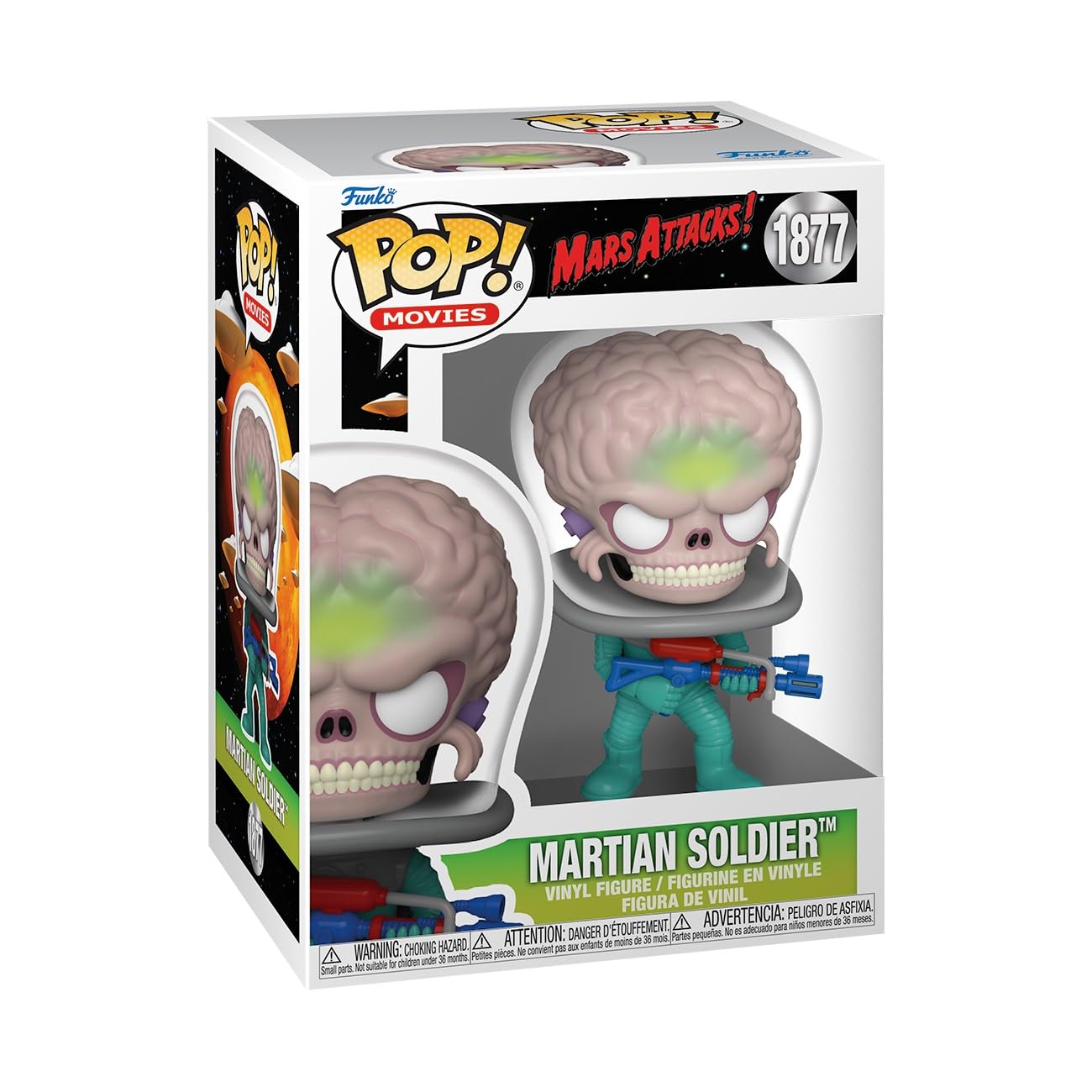 Funko Pop Movies: Mars Attacks - Alien Soldier - Mars Attacks Film - Collectable Vinyl Figure - Gift Idea - Official Merchandise