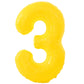 Katchon, Big, Yellow 3 Balloon Number - 40 Inch | Yellow Three Balloon For 3 Year Old Balloons Birthday | 3Rd Birthday Decorations For Boys | 3 Birthday Balloon, Honey Bee Birthday Party Decorations