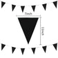 Lybutty 100 Feet Black Pennant Banners Flags String Hanging Triangle Bunting Flags,Party Decorations For Grand Opening,Kids Birt