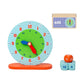 Trendivibe Montessori Wood Clock Wood For Homeschool Supplies Boys Girls| Baby Learning Toy | Infant Activity Toy | Sensory Play