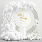 Nisocy White Balloons Arch Kit, 102Pcs 18In 12In 10In 5In Arch Garland For Wedding, Bride Engagement, Festival Picnic, Birthday,