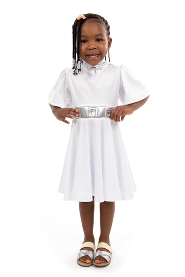Little Adventures Galactic Princess Twirl Dress Up Costume - Machine Washable Child Pretend Play Party Dress (Size 4)
