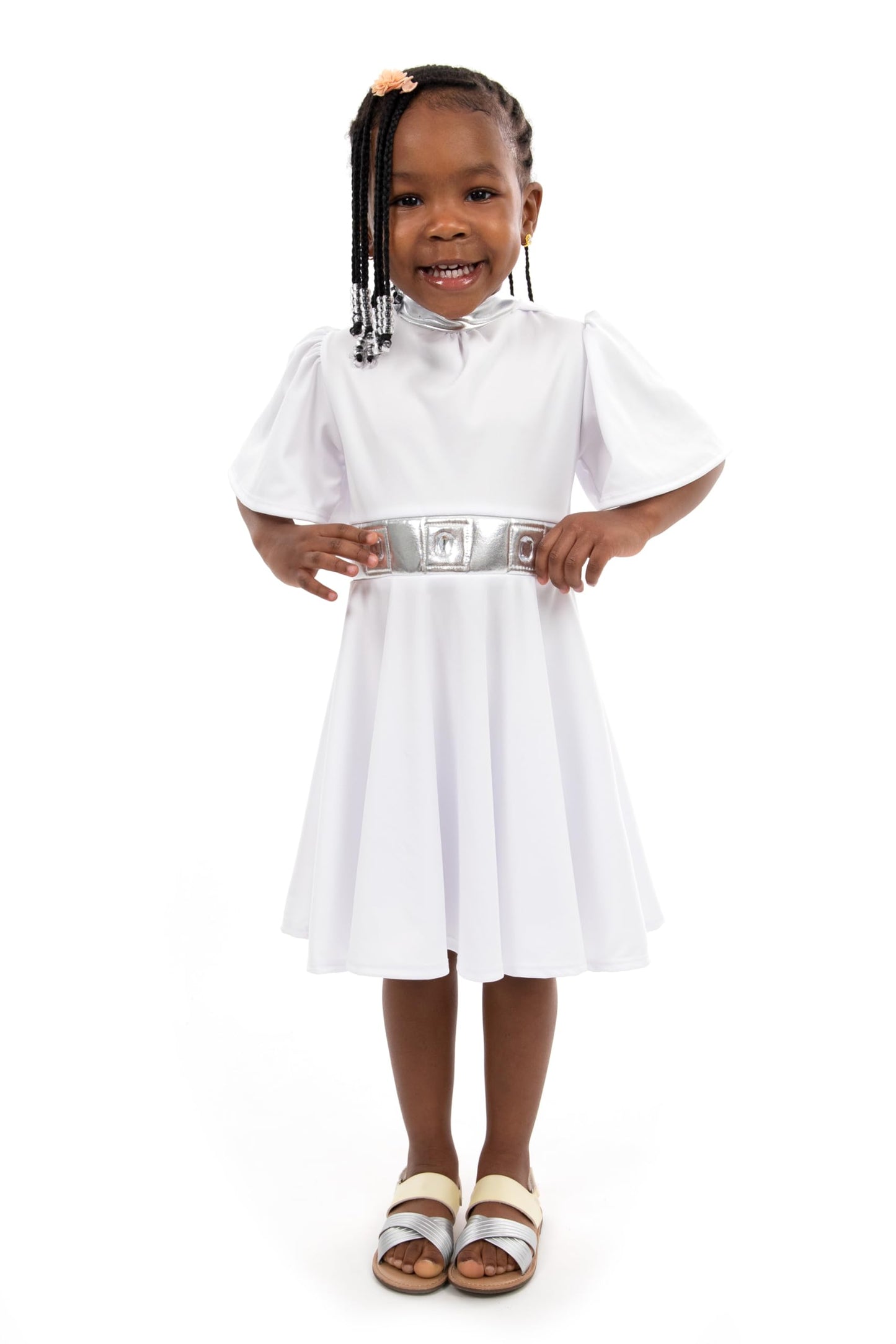 Little Adventures Galactic Princess Twirl Dress Up Costume - Machine Washable Child Pretend Play Party Dress (Size 10)