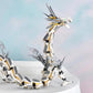 HONLANCH Dragon Series White Mechanical Building Blocks Set - 1485 Pieces, Large Plastic Toy for Kids and Adults (Model 8093)
